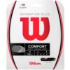 Wilson Sensation Plus 17g Black Tennis String (Set) -Tecnifibre Shop wr830020117 sensation plus 17 bk pkg 1000 1000