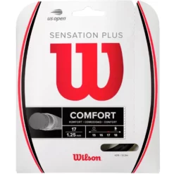 Wilson Sensation Plus 17g Black Tennis String (Set)