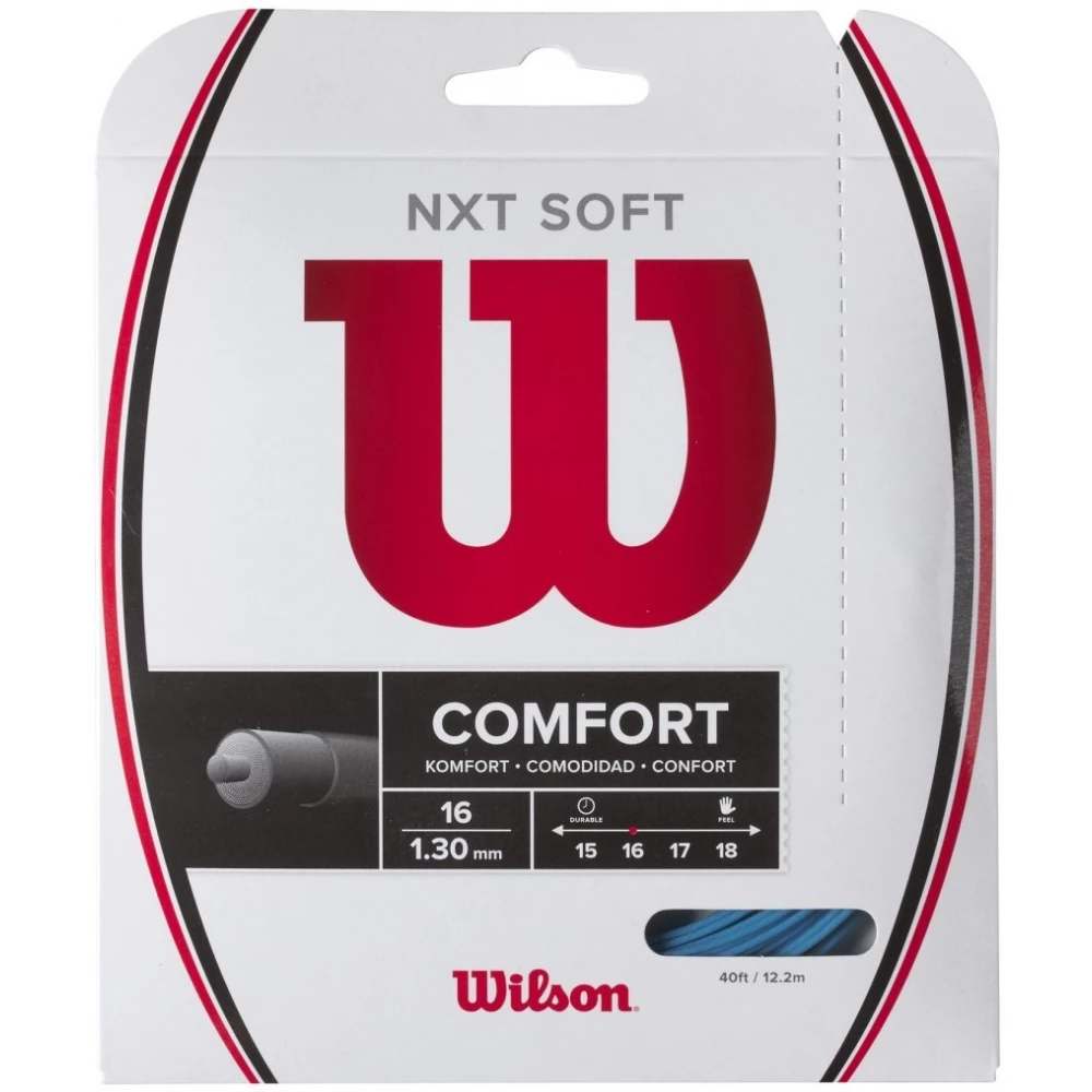Wilson NXT Soft 16g Blue Tennis String (Set)