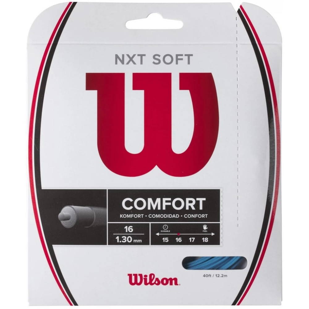 Wilson NXT Soft 16g Silver Tennis String (Set)