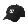 Wilson Summer II Tennis Cap (Black) -Tecnifibre Shop wra770803 wilson summer ii cap black white 1 1000 1000