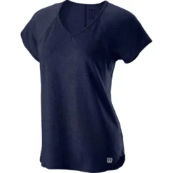 Wilson Women’s Tennis Training V-Neck Tee (Peacoat)
