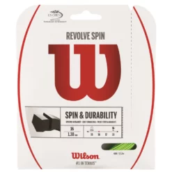 Wilson Revolve Spin 16g Tennis String Green (Set)