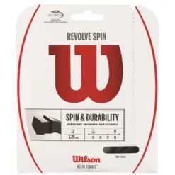 Wilson Revolve Spin 17g Tennis String Black (Set)